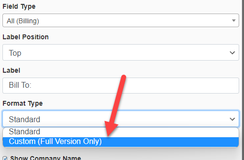 changing the address format