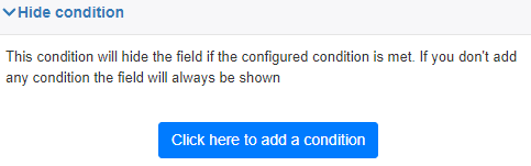 show hide conditions